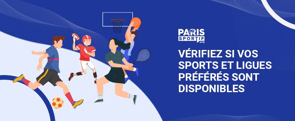 Vérifiez les sports et ligues disponibles