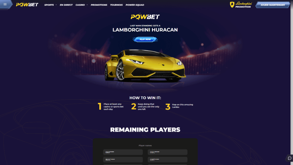 Powbet Promotions