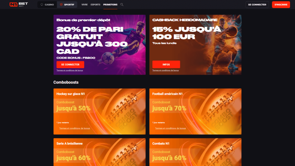 N1bet promotions