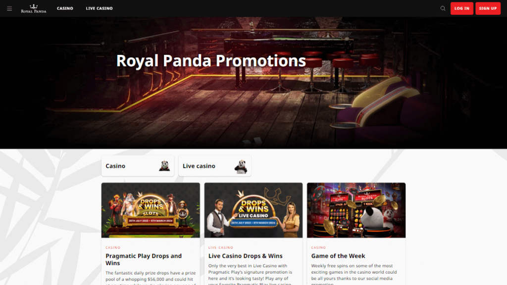 Royal panda promotions