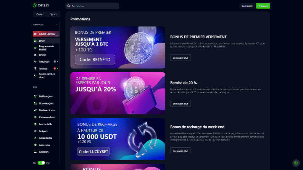 Bets io promotions