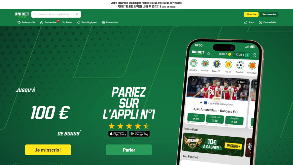 unibet accueil