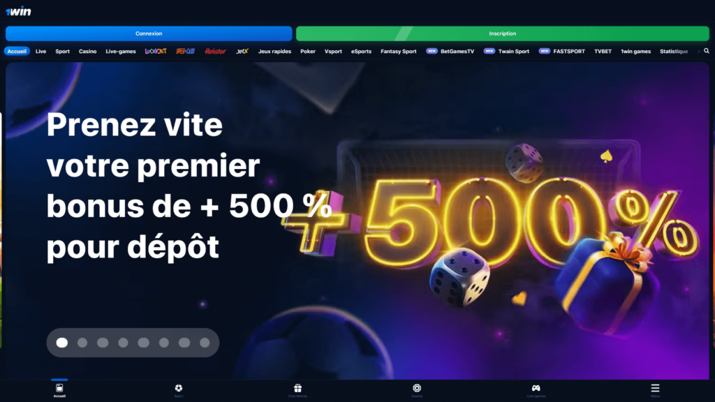 1win accueil