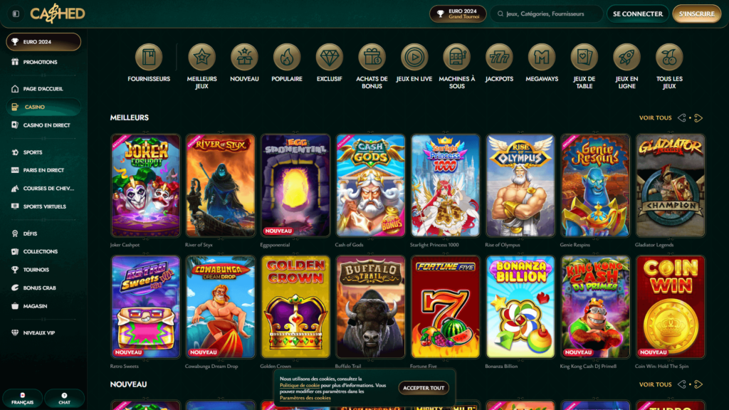 cashed casino casino