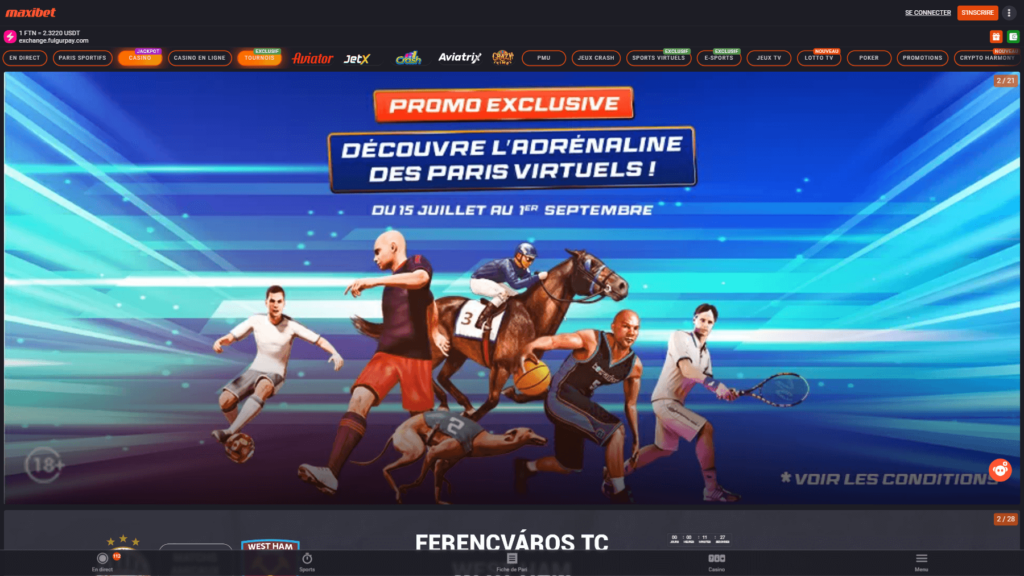 maxibet casino accueil