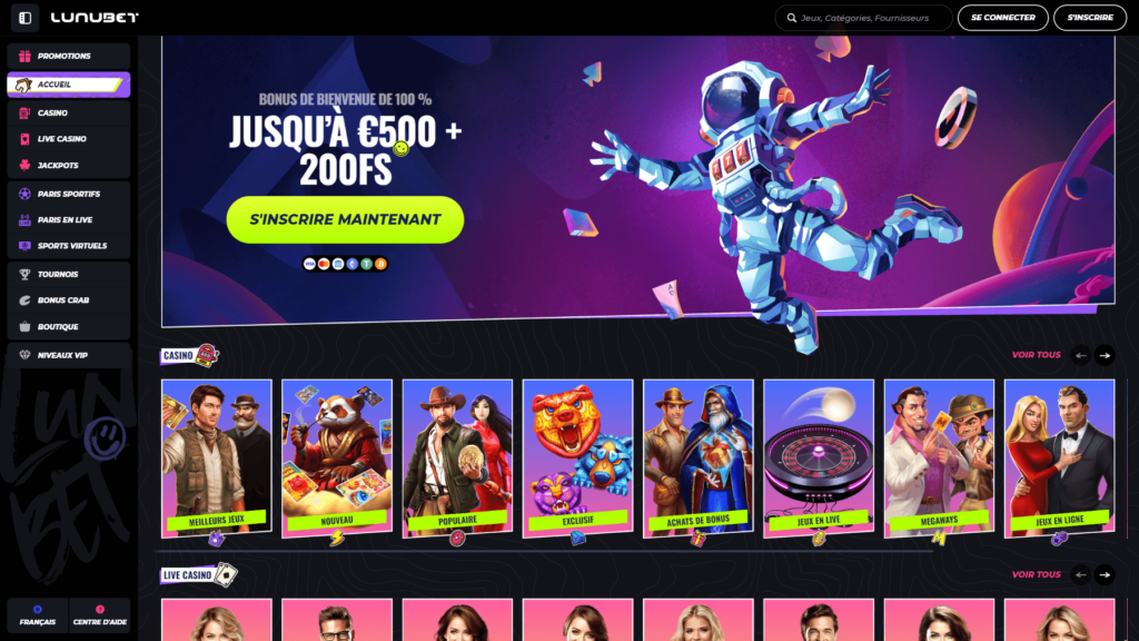 lunubet accueil