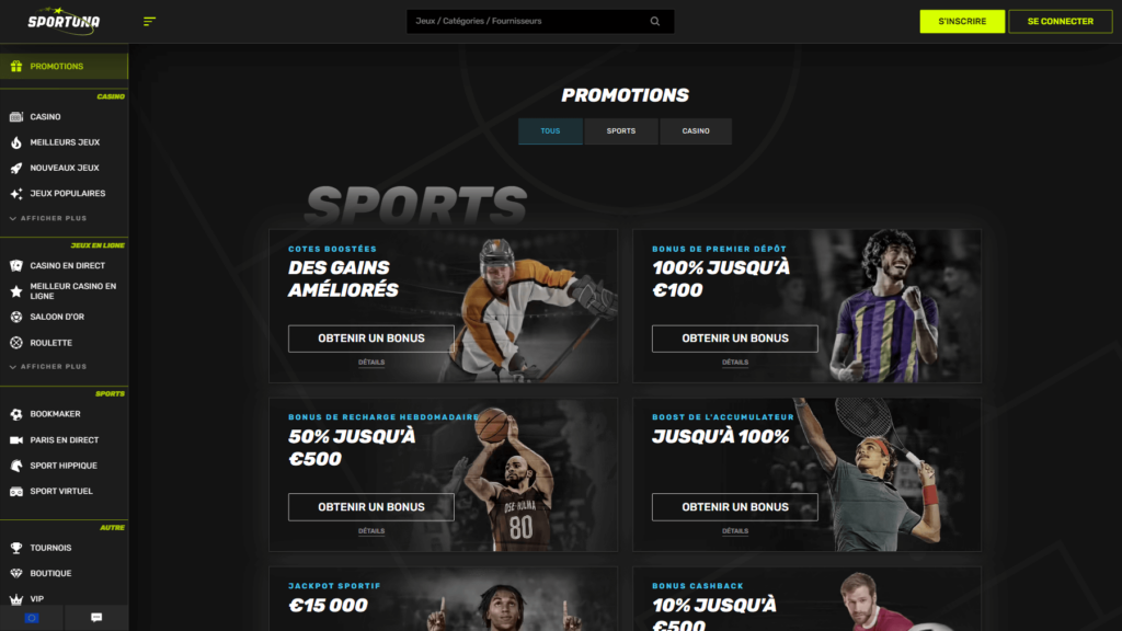sportuna promotions
