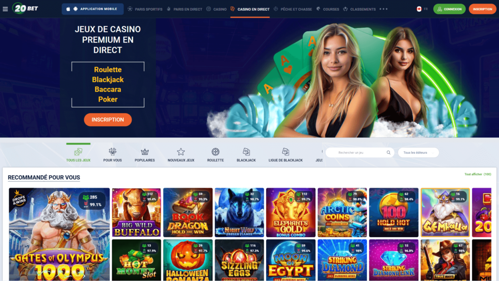 20bet live casino
