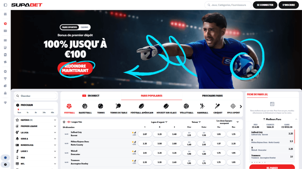 supabet accueil
