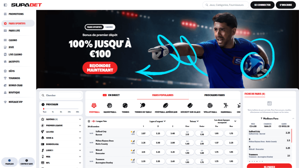 supabet paris sportifs