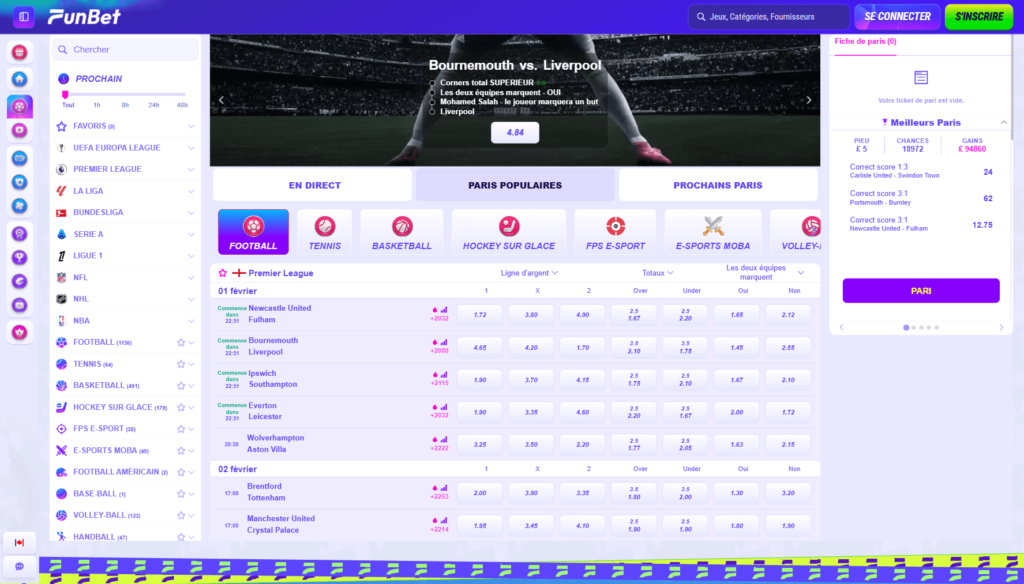 funbet paris sportifs